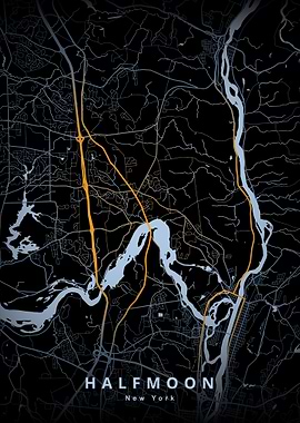 Halfmoon NY Map