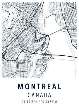 montreal simple map