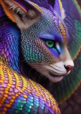 Fantasy Cat Like Dragons