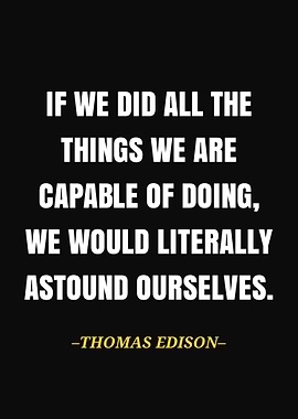 Thomas Edison Quote