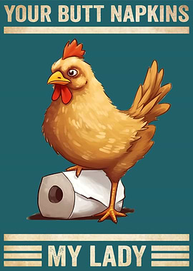 Chicken Your Butt Napkins