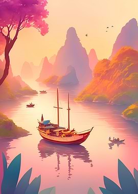 Asia Sunset Serenade