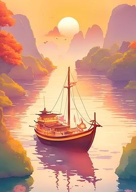 Asia Sunset Serenade