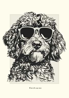 Cockapoo Illustration
