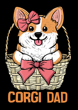 Corgi Dad Dog Gift Men