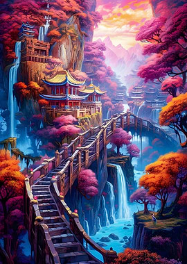 Fantasy Village cliff