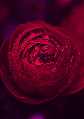 Rose in Rain