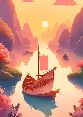 Asia Sunset Serenade