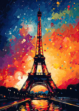 Eiffel Tower Painting