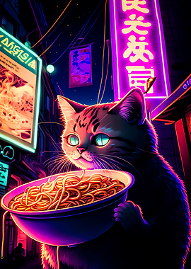 cat ramen japan