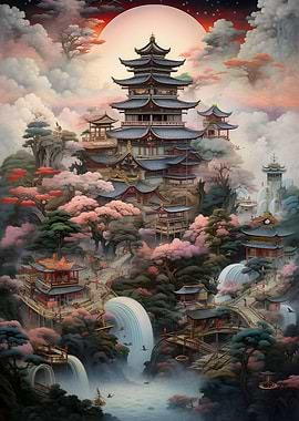 fantasy forest in japan