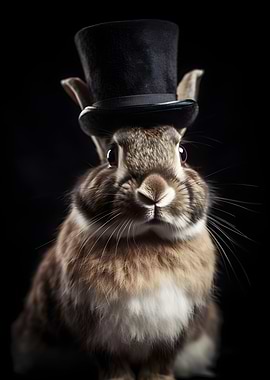 Rabbit with top Hat