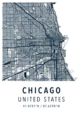 chicago simple map