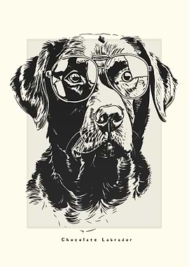 Chocolate Labrador Sketch