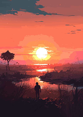 Sunset landscape
