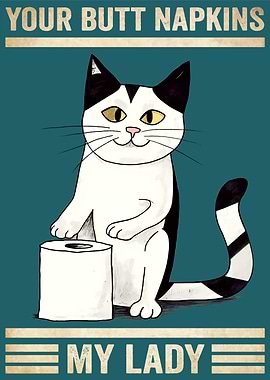 Butt Napkins Cat Toilet