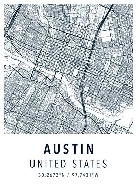 austin simple map