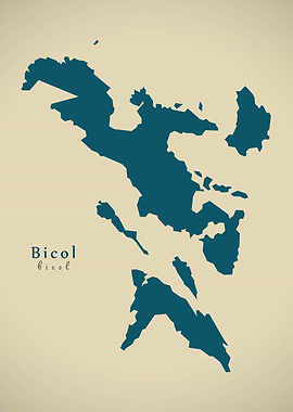 Bicol region map