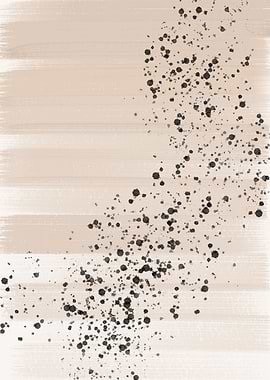 Abstract Ink Spray Canvas