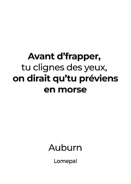Lomepal Affiche Poster