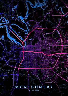 Montgomery Alabama Map