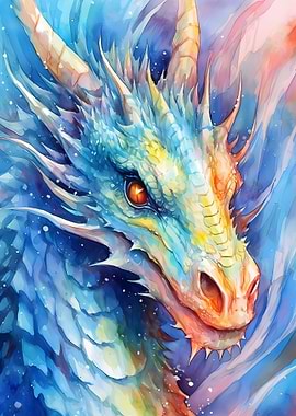 Dragon Watercolor