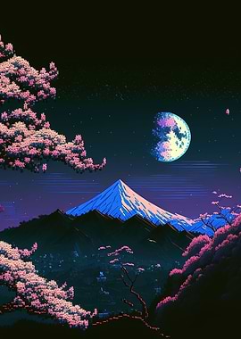 cherry blossom japan art