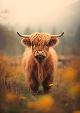 Cute Highland Cattle Cow