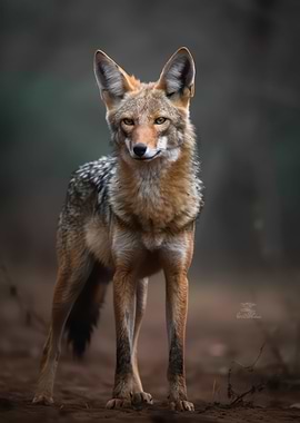 Alert jackal