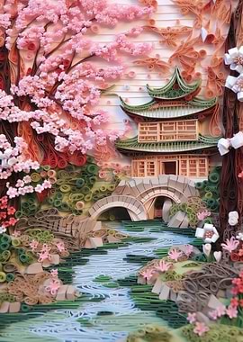 Quilled Sakura Homestead