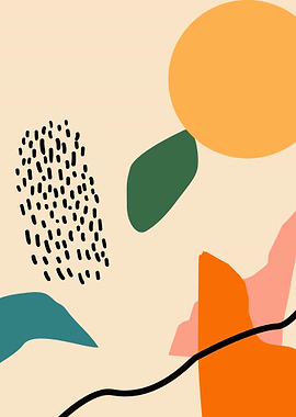 Beach Play Mid Century