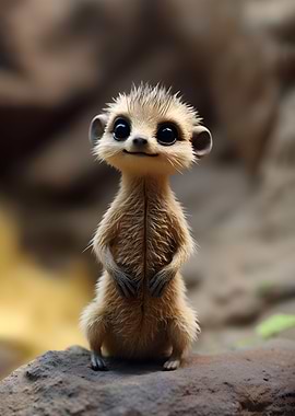 Snuggly Mini Baby Meerkat