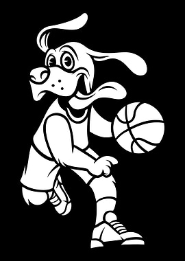 Basketball Baller Dog