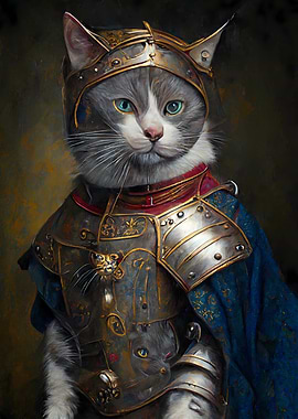 Medieval Knight Cat 2