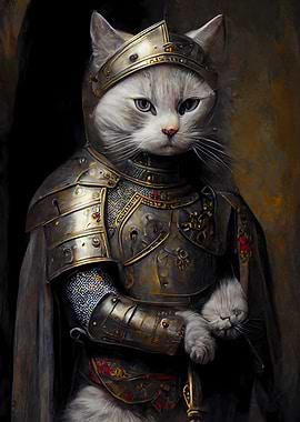 Medieval Knight Cat 3