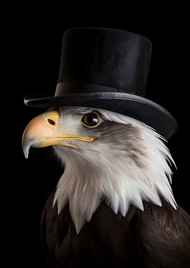 Eagle with top Hat