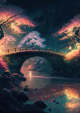 cherry blossom japan art