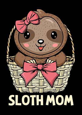 Sloth Mom Gift Mother