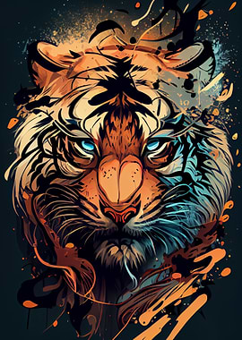 Cute Tiger Animal Cartoon