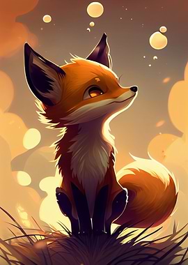 Cute Fox Animal Cartoon