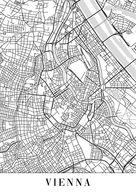 Vienna White Map