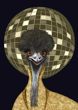 Funny Disco Emu