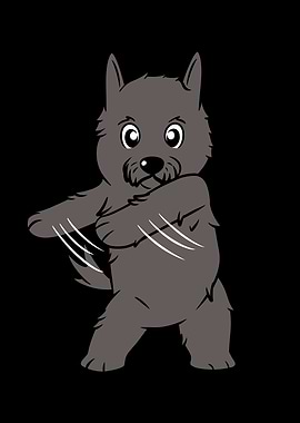 Scottish Terrier Flossing