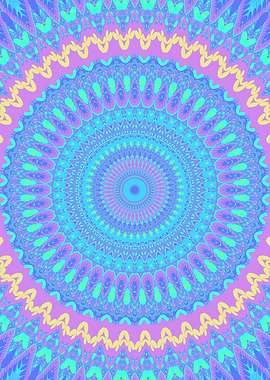 Trippy Jewel Tone Mandala