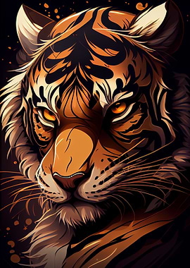 Cute Tiger Animal Cartoon