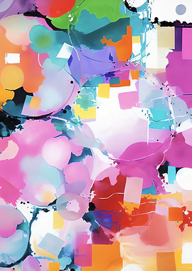 Abstract Acrylic Painting