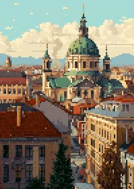 Vienna pixel art