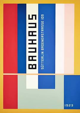 Vintage Bauhaus Poster