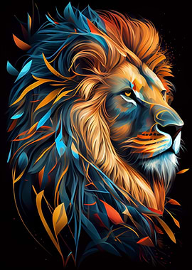 Cute Lion Animal Cartoon