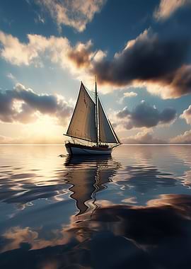 Sailboat on the beach